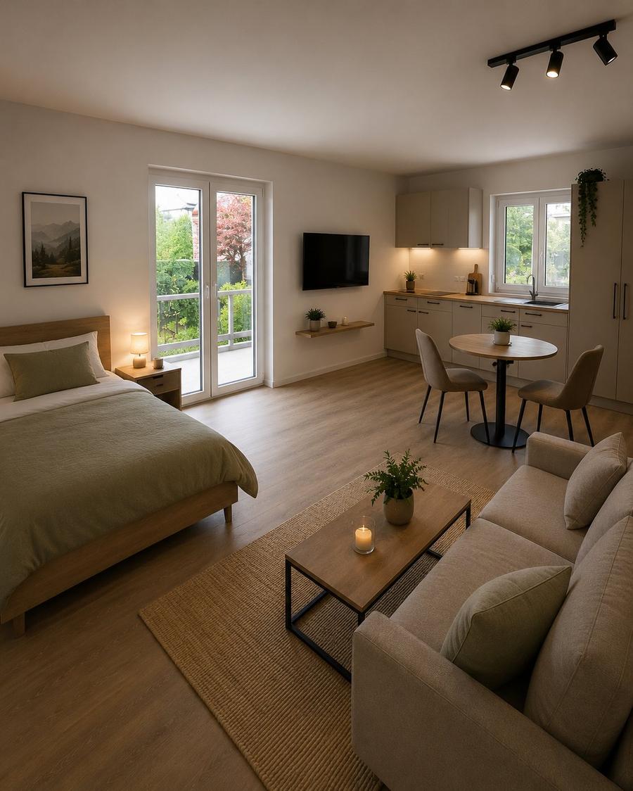 Studio Plus – Großes Zimmer mit eigener Pantryküche
